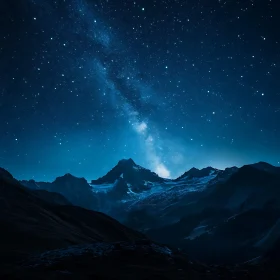 Mountains and Starry Night