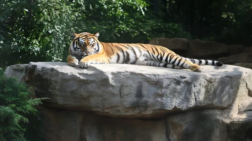 Resting Tiger Portrait