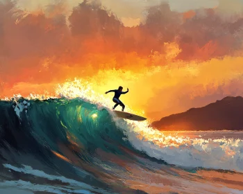 Sunset Surfing Adventure