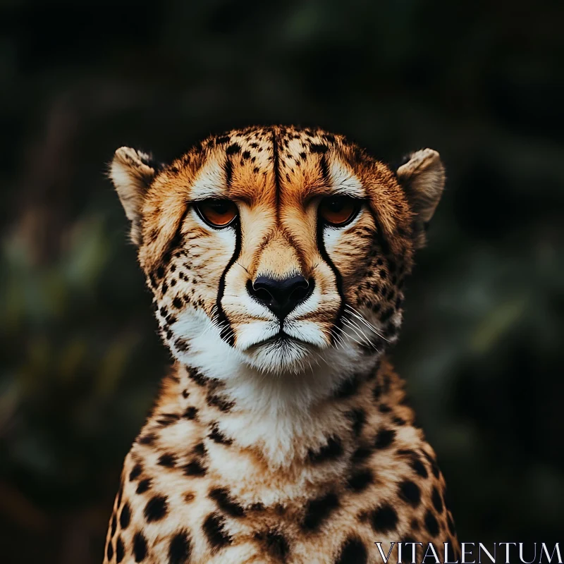 Cheetah Face Close-Up - Animal Kingdom AI Image