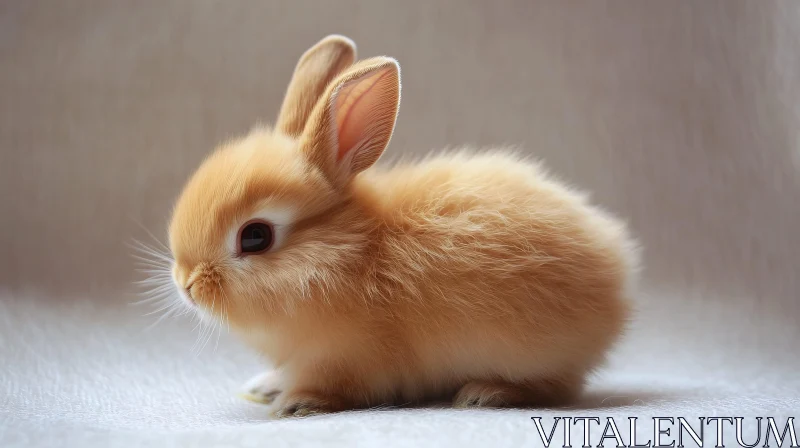 AI ART Fluffy Golden Bunny Rabbit