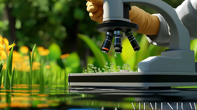 Scientific Research in Natural Setting AI Image