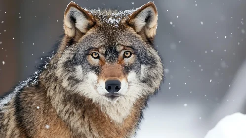 Winter Wolf Close-Up