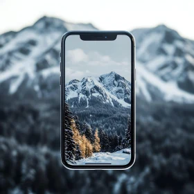 Iphone with Mountain View