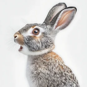 Rabbit Close-Up, Wildlife Animal Portrait