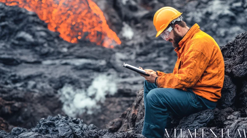 AI ART Volcano Research: A Geologist's Study