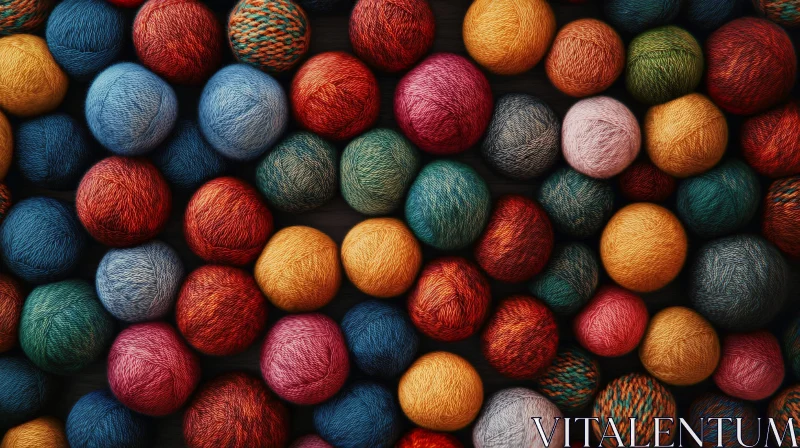 AI ART Diverse Yarn Colors for Crafting and Knitting Projects