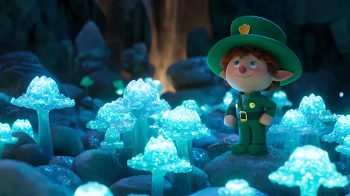 Whimsical Leprechaun in a Magical Forest