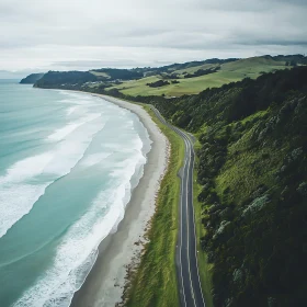 Ocean Road Meets Verdant Coast