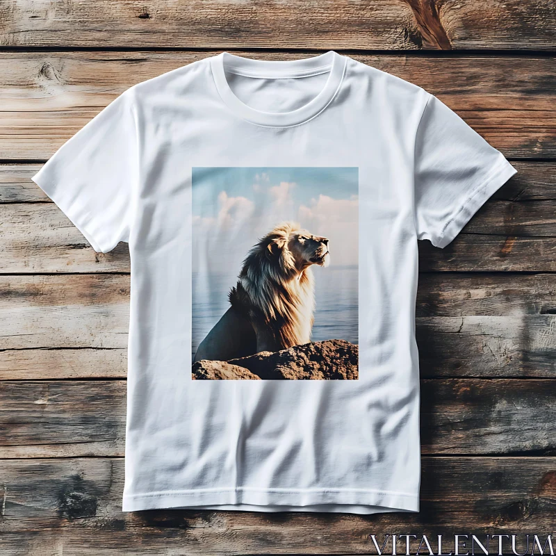 AI ART Serene Lion Apparel