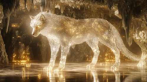 Golden Light Wolf Cave