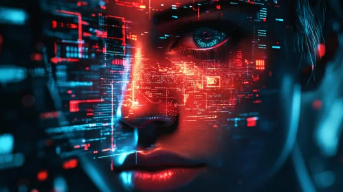 Digital Interface on Human Face