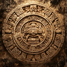 Mystic Aztec Stone Carving