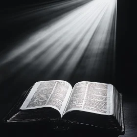 Open Book in Divine Light