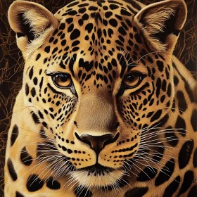 Jaguar Close-Up - Big Cat Artwork