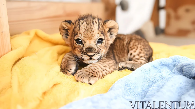 Lion Cub Sweet Innocence AI Image