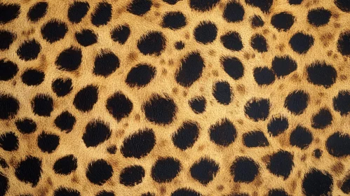 Seamless Leopard Fur Pattern Background