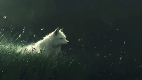 Wolf Portrait in Nature