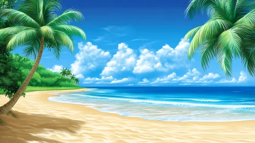 Island Getaway: A Beach Illustration