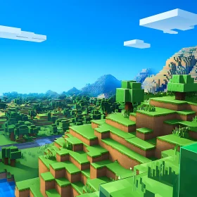 Voxel-Designed Mountainous Terrain