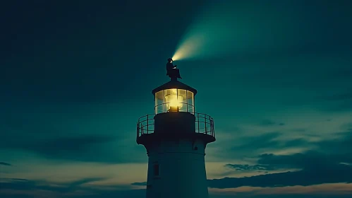 Guiding Light at Night