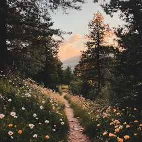 Peaceful Woodland Pathway