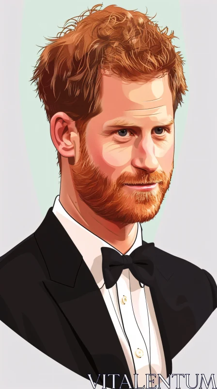 AI ART Artistic Representation of Prince Harry