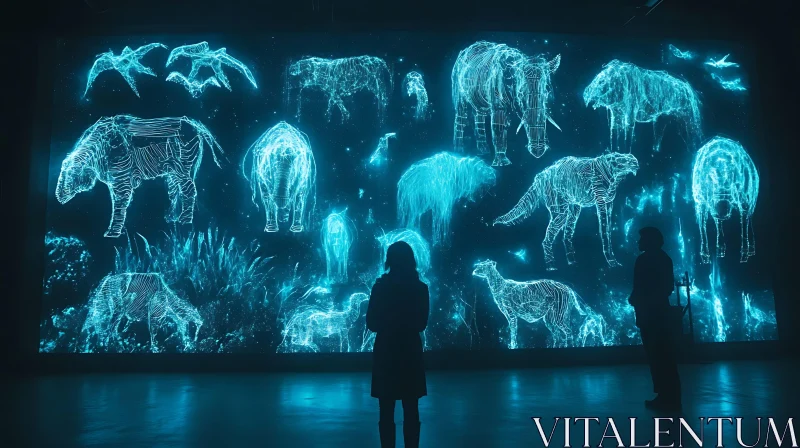 Luminous Animal Exhibition AI Image