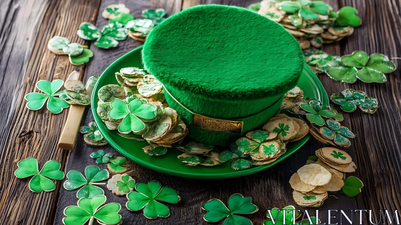 AI ART Lucky St. Patrick's Day Still Life