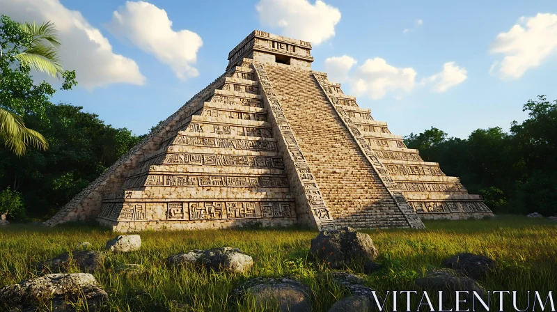 Majestic Pyramid: Echoes of an Ancient Civilization AI Image