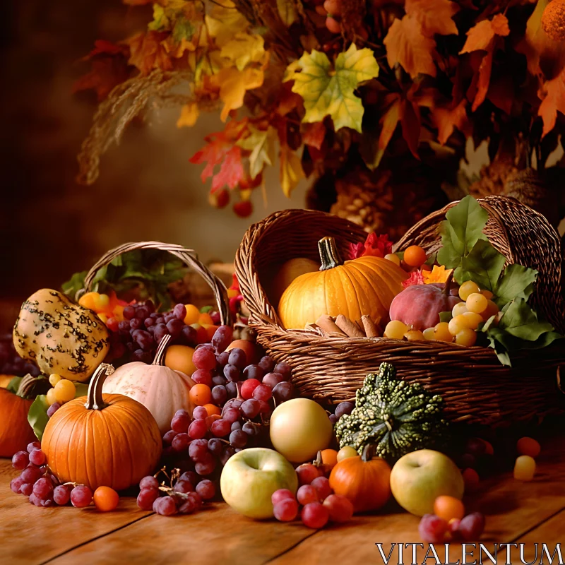 Cornucopia of Autumnal Delights AI Image