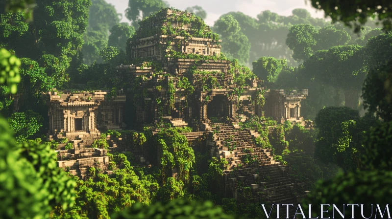 Jungle Temple Ruins AI Image