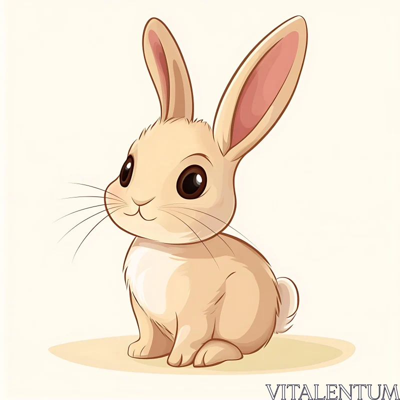 Whimsical Bunny Art AI Image