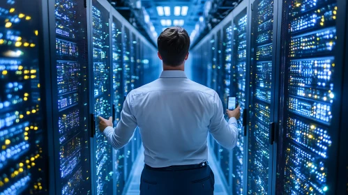 Data Center Professional at Work