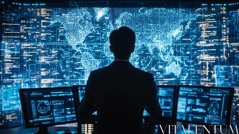 Cybersecurity Command Center AI Image