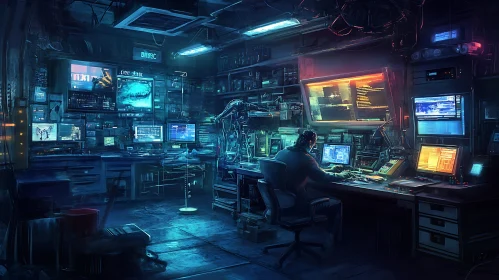 Hacker's Den: Coding in the Shadows