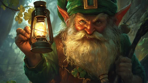 Enigmatic Leprechaun Portrait