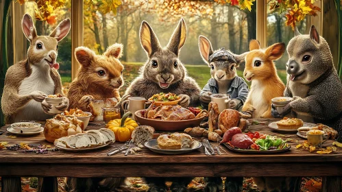 Autumnal Thanksgiving Gathering of Animals