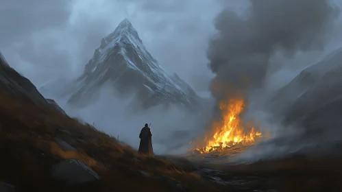 Figure by Mountain Fire