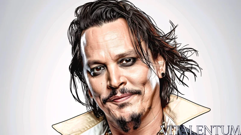 Johnny Depp Art AI Image