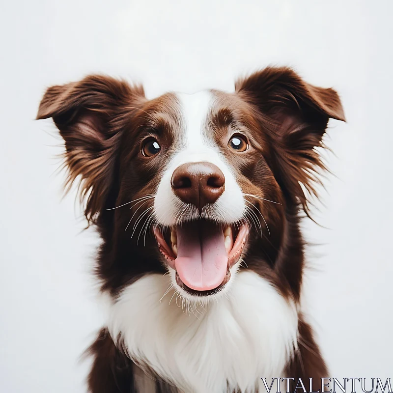 Cheerful Dog Close-Up AI Image