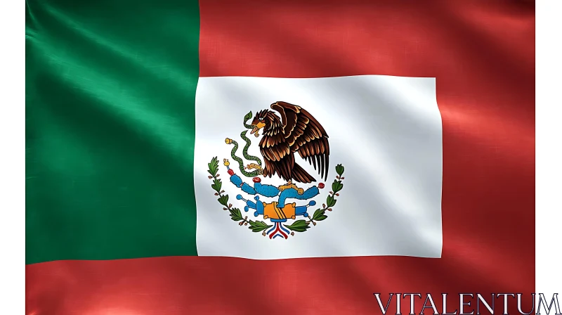 Patriotic Mexican Flag Fine Art AI Image