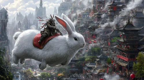 Rabbit Rider in the City