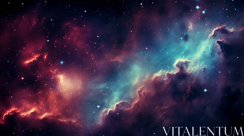 Starship Nebula: A Dreamy Space Spectacle AI Image