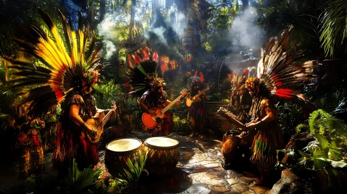 Indigenous Music Performance in Jungle