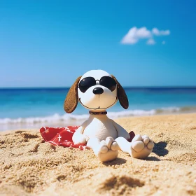 Beach Day for a Cool Dog