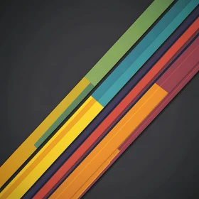 Parallel Colorful Lines on Dark Backdrop