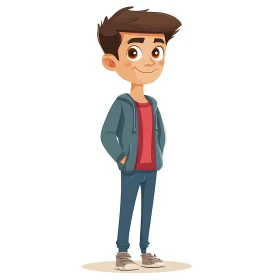 Young Boy Cartoon Character Design