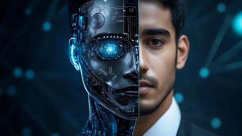 Dual Identity: Man and Machine Fusion