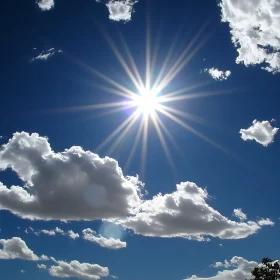 Radiant Sun Above Clouds